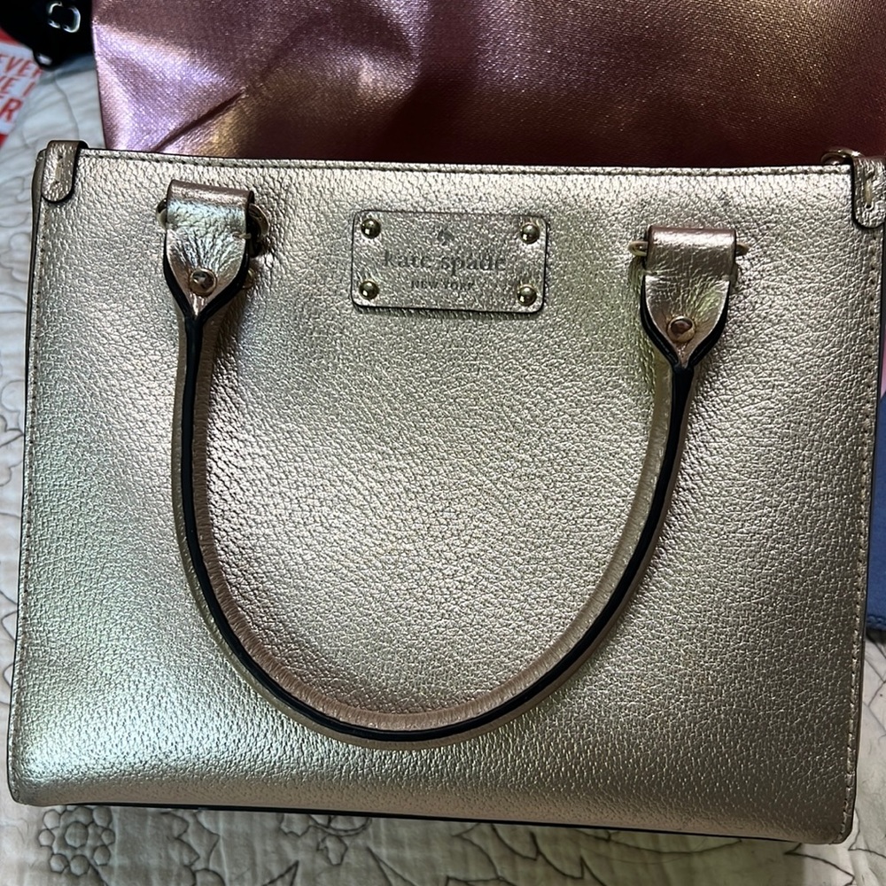 Kate spade rose gold purse